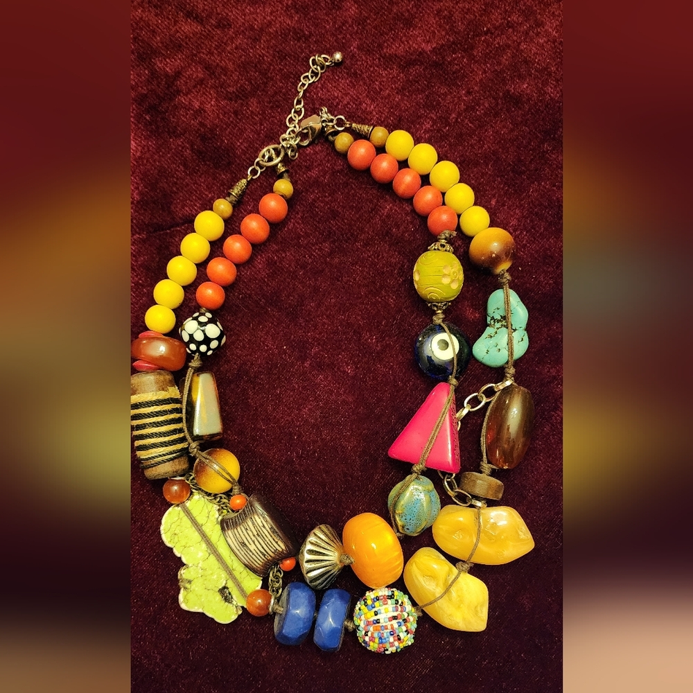 Treska Statement Necklace Artist Boho Unique
